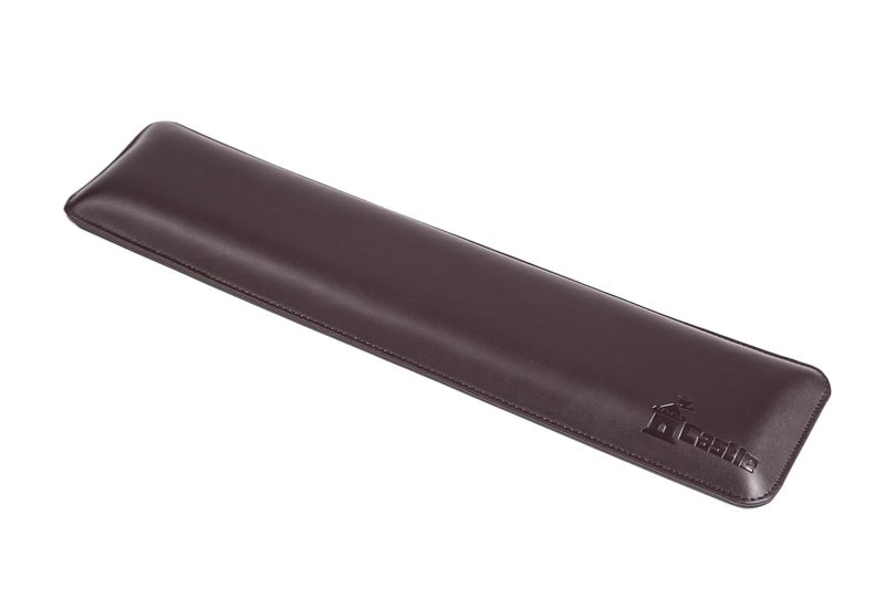 Castle Bailey Full Size by Castle - Leather Ergonomic Computer Wrist Rest Pad for Keyboards with Around 104 Keys - Firm Keyboard Wrist Support for Typists, Gaming, and Heavy Office Use (Woodland, Full Size) - Image 1